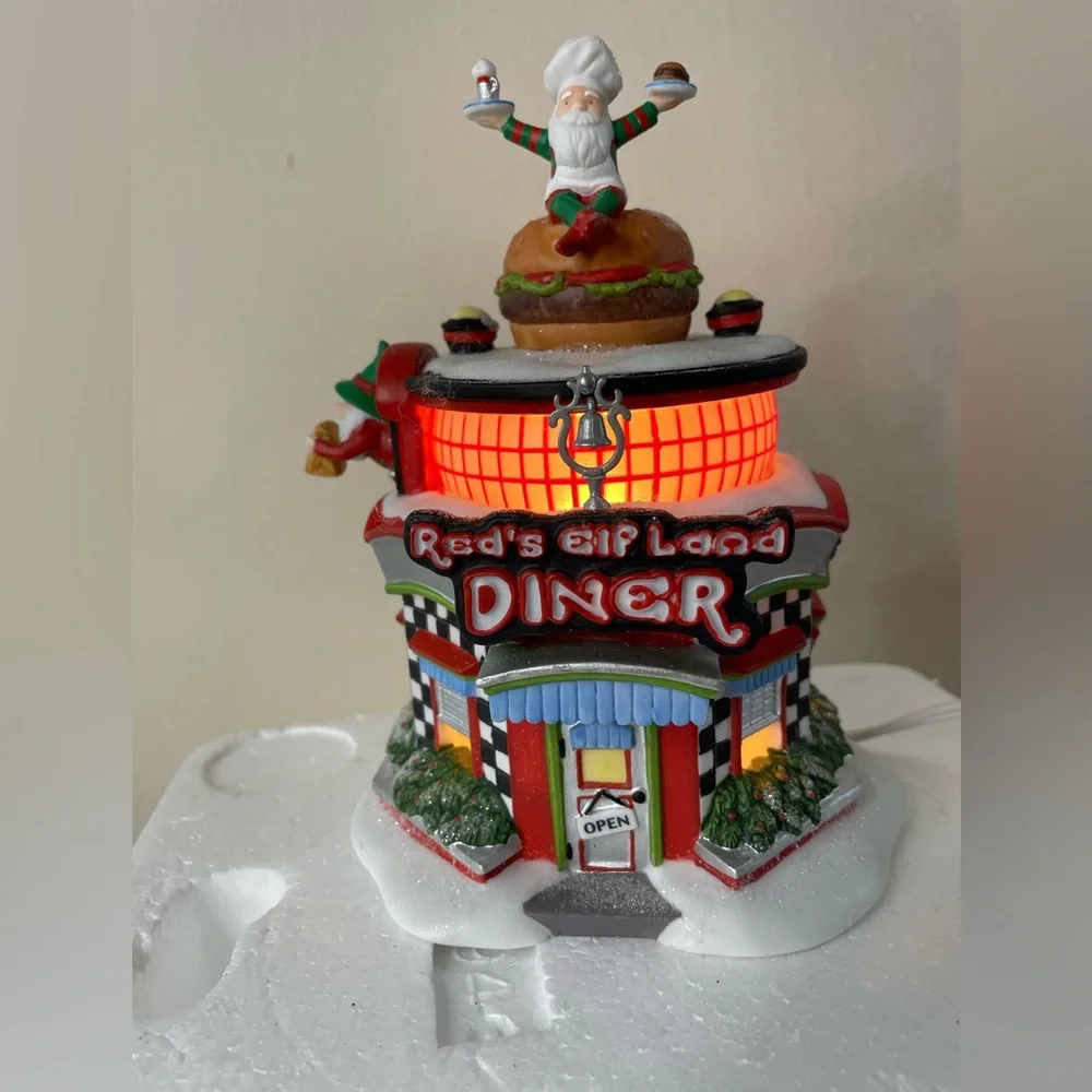 D56 Red's Elf Land Diner North Pole